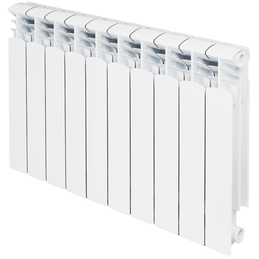 Hliníkový radiátor KFA Armatura 1400 W biely 804 x 576 x 90 mm - bočné pripojenie